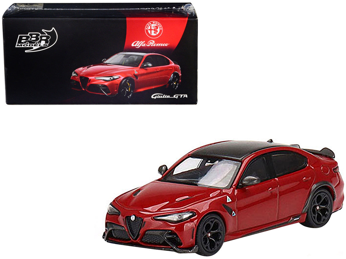 Alfa Romeo Giulia GTA Rosso Carbon Top 1/64 Diecast BBR