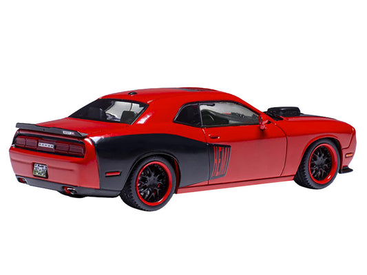 2009 Dodge Challenger SRT8 Diecast Model 1 43 Red Black Accents IXO Models
