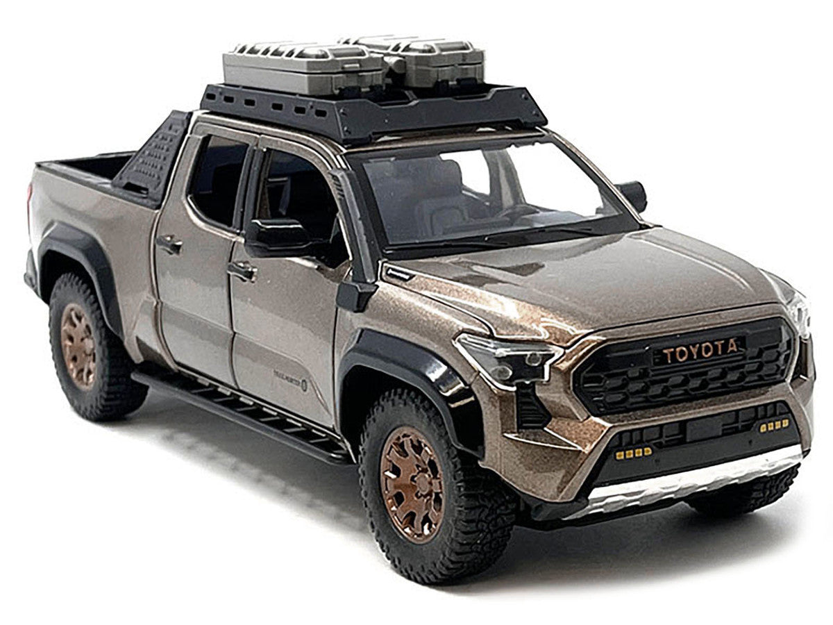 2024 Toyota Tacoma Trailhunter Edition Pickup Truck Bronze Metallic 1/24 Diecast Model Car-1