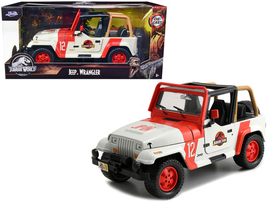 1992 Jeep Wrangler Jurassic World 1 24 Scale Diecast Model Car Jada