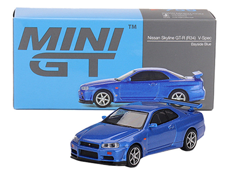 Mini GT Nissan Skyline GTR R34 V Spec Sixty4 Diecast Fans