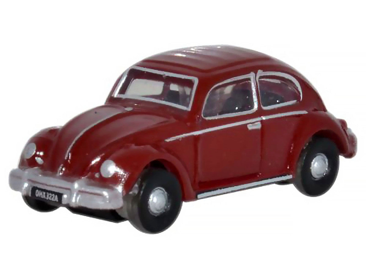 Volkswagen Beetle Ruby Red 1/148 Scale Diecast Model Car Oxford Diecast