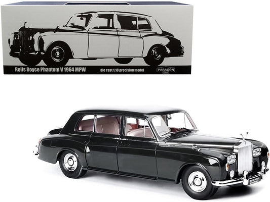 1964 Rolls Royce Phantom V Brewster Green 1/18 Diecast Model Car by Paragon-0