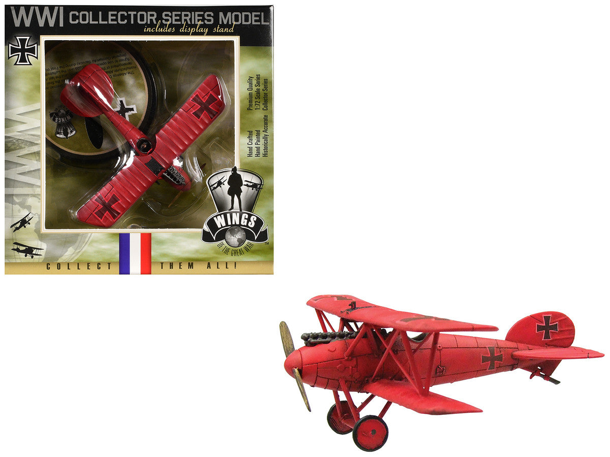 Albatros D.Va Aircraft "Manfred Von Richthofen Jagdstaffel 11" (1917) German Luftwaffe 1/72 Model Airplane by Wings of the Great War-2